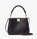 NWT Kate Spade Phoebe Small Top Handle Leather Bag In Black
