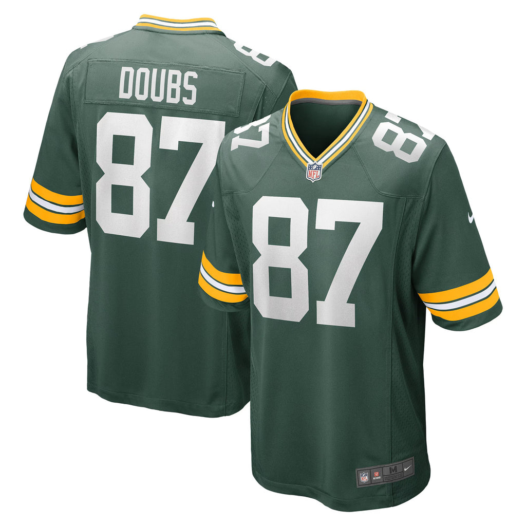 Green Bay Packers Romeo Doubs Green Game Player Jersey