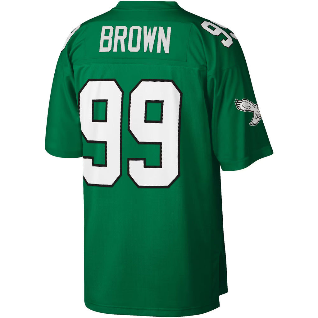 Philadelphia Eagles Jerome Brown Mitchell & Ness Kelly Green Legacy Replica Jersey