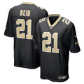 New Orleans Saints Justin Reid Black Team Game Jersey