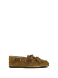 Miu Miu Women Boat Suede Loafers