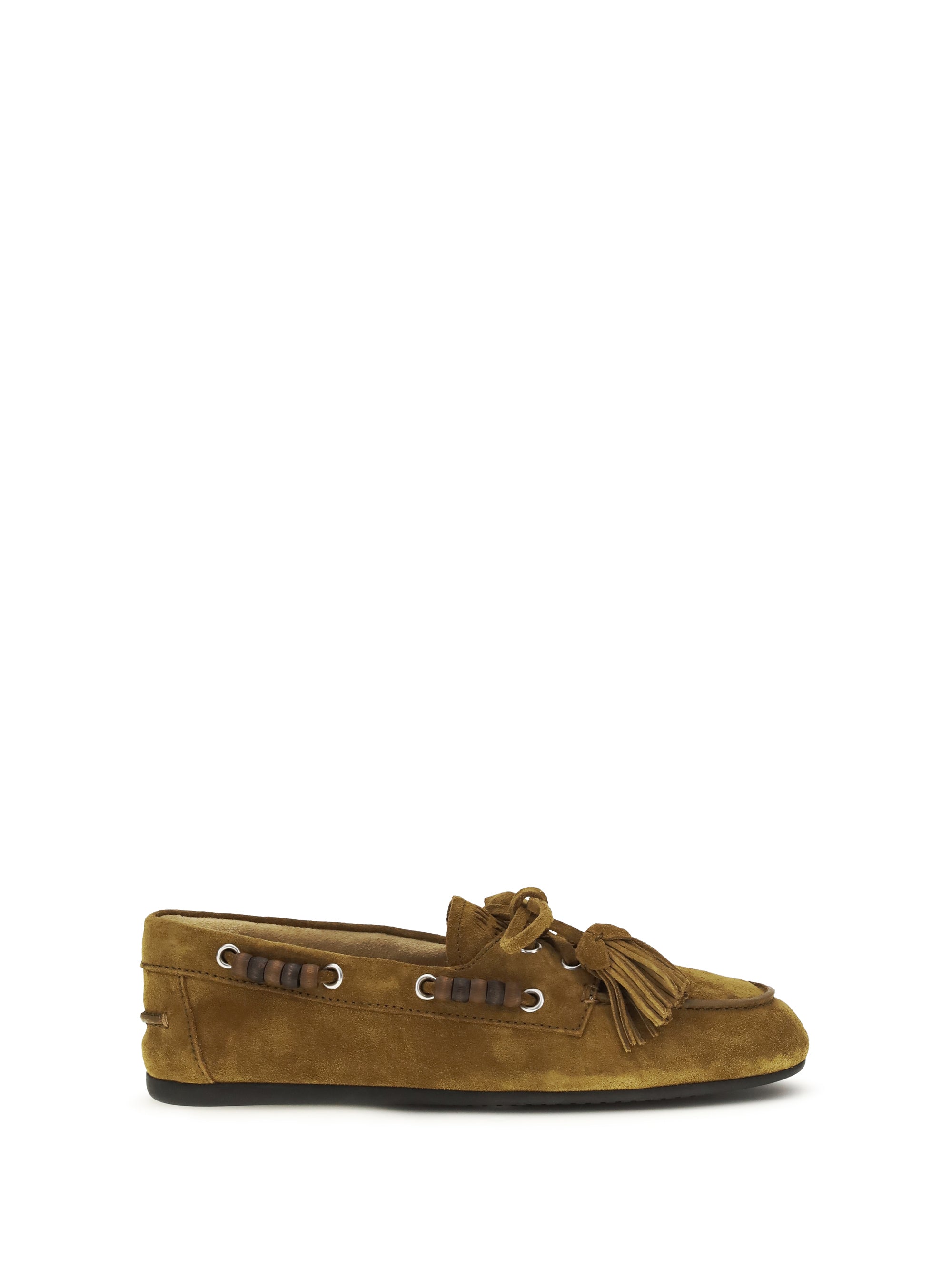 Miu Miu Women Boat Suede Loafers