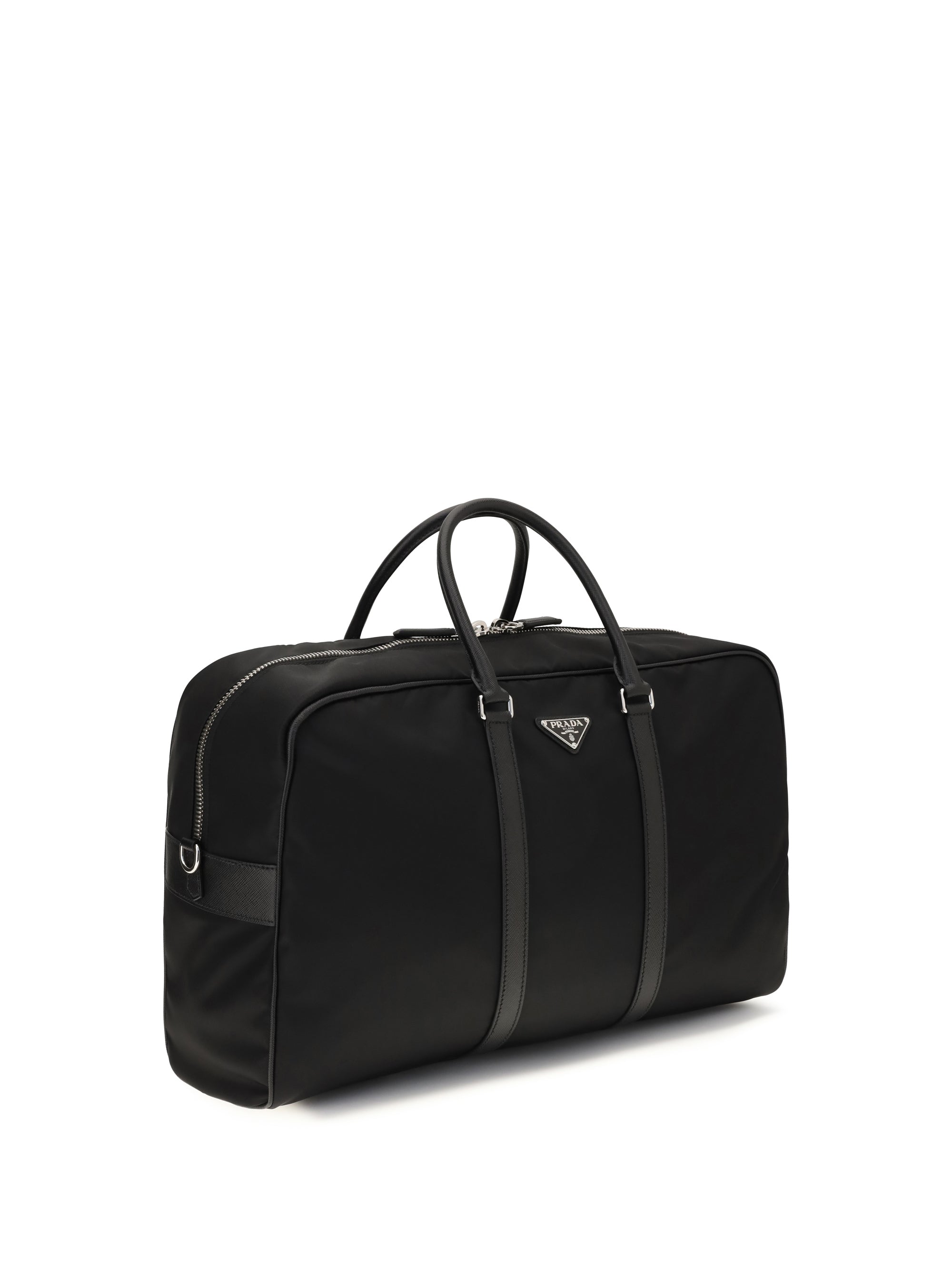 Prada Men Travel Bag In Re-Nylon And Saffiano