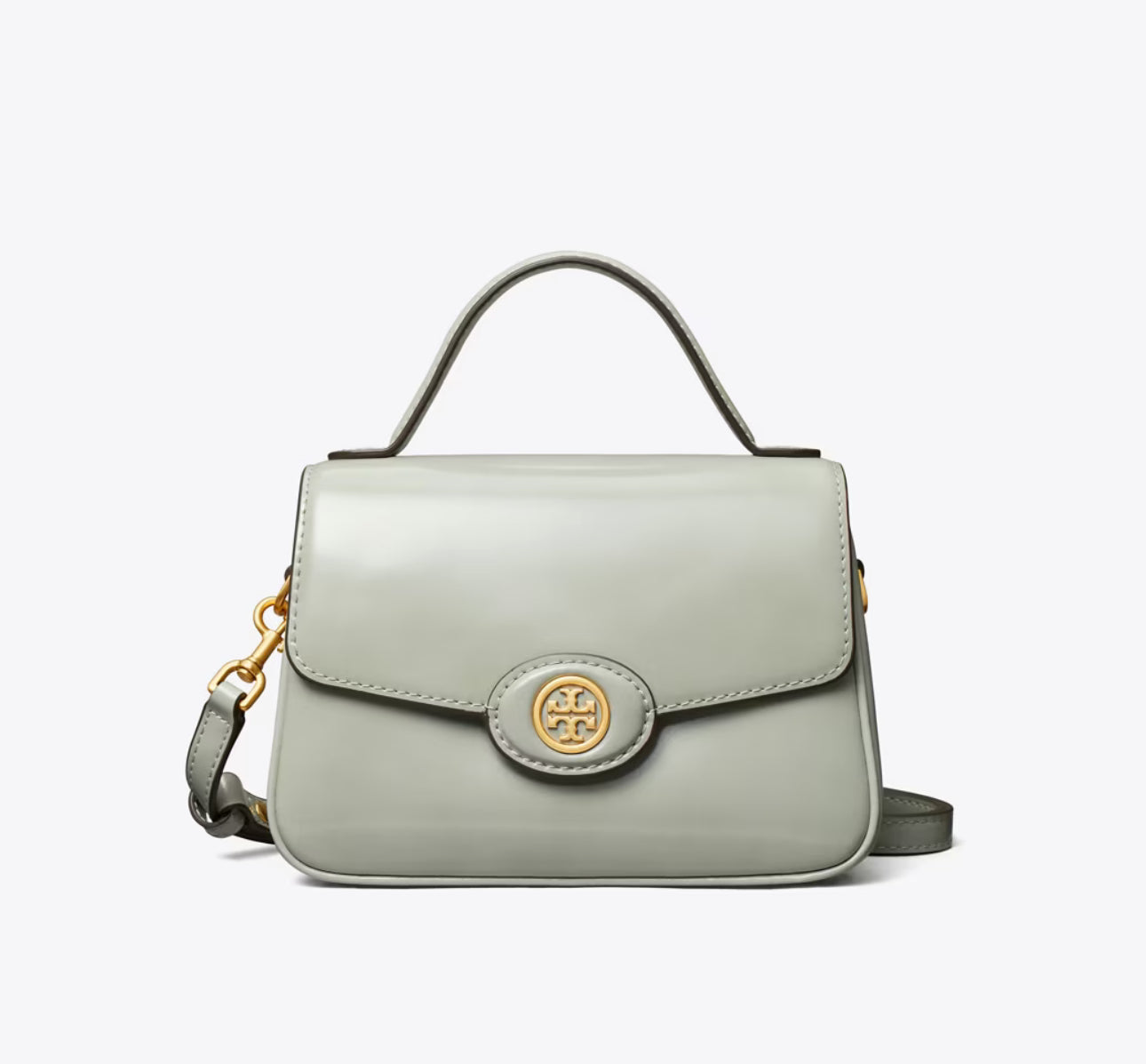 NWT Tory Burch Robinson Spazzolato Small Top Handle Leather Bag