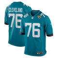 Jacksonville Jaguars Ezra Cleveland Teal Game Jersey
