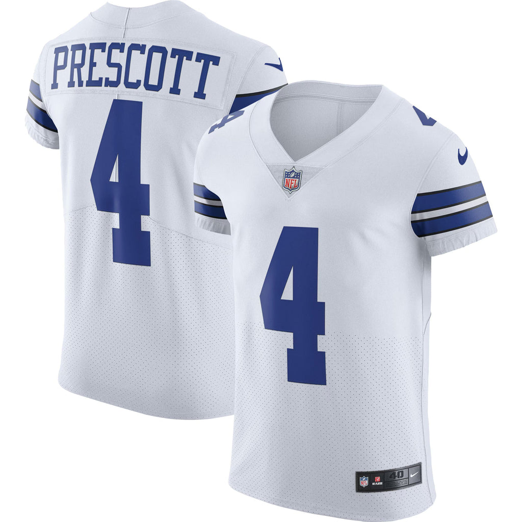 Dallas Cowboys Dak Prescott White Vapor Elite Player Jersey