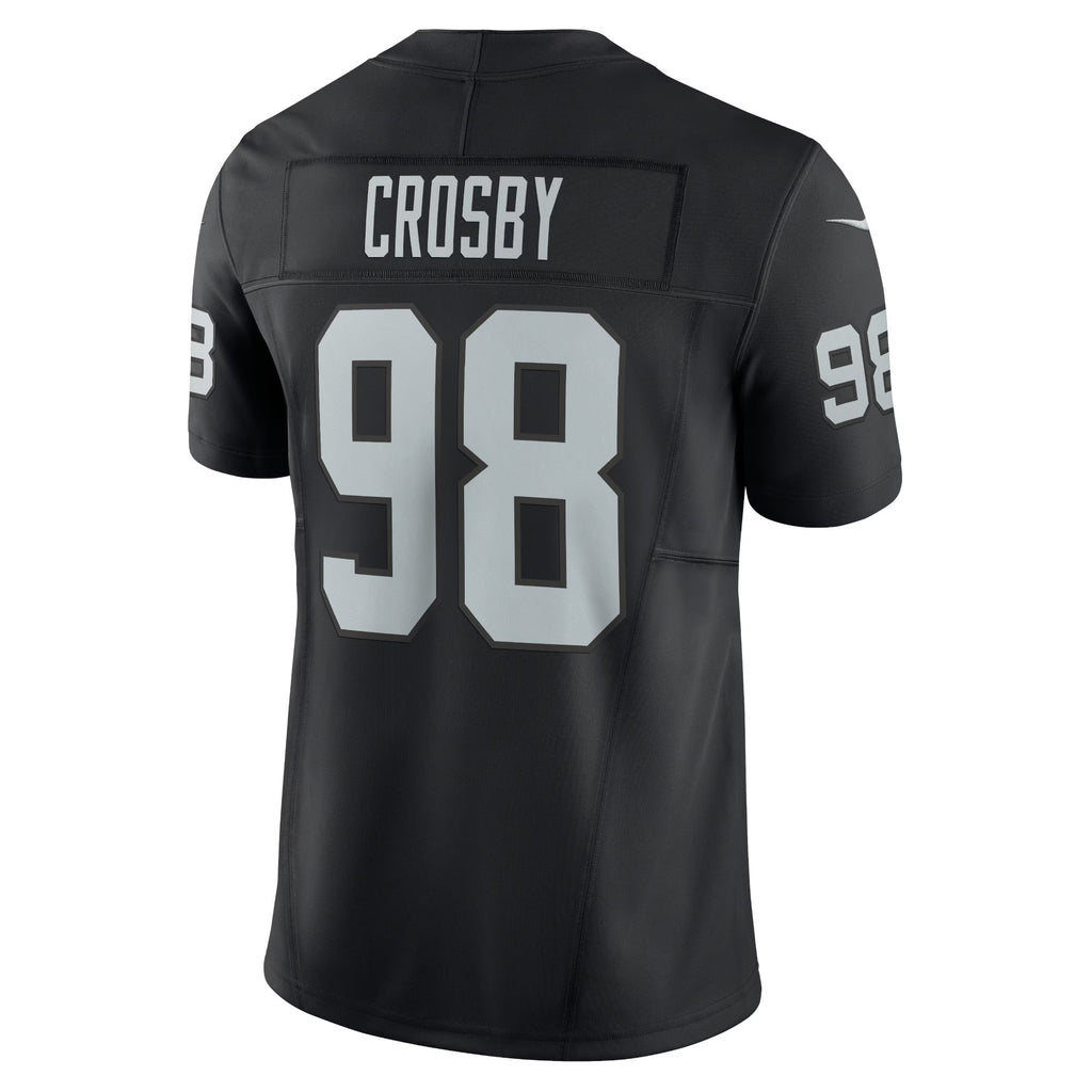 Las Vegas Raiders Maxx Crosby Black Vapor F.U.S.E. Limited Jersey