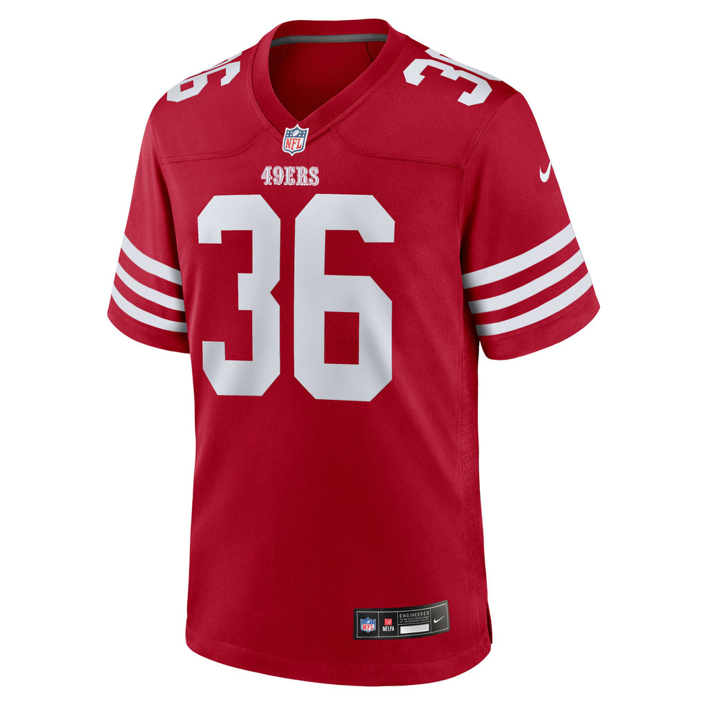 San Francisco 49ers Marques Sigle Scarlet Team Game Jersey