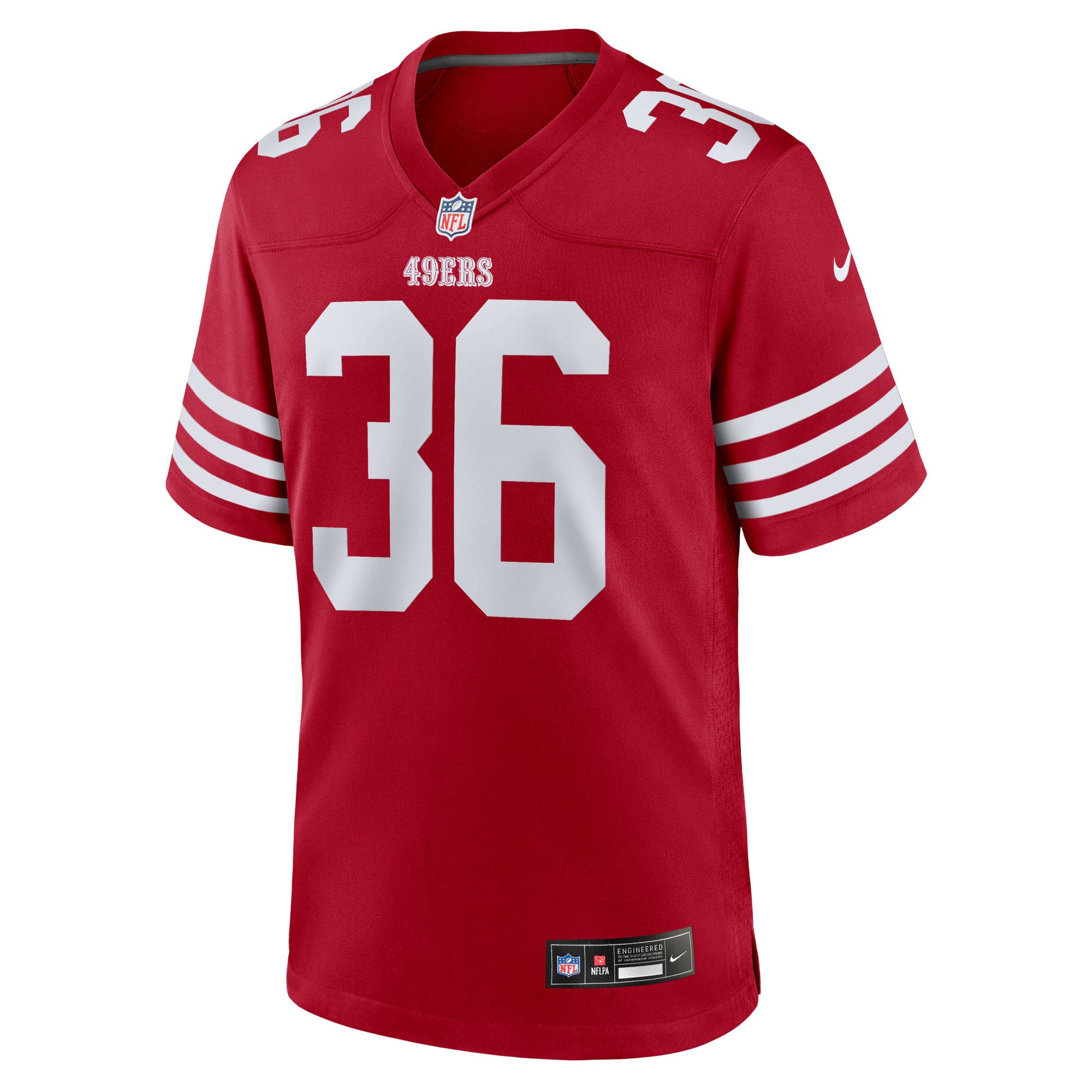 San Francisco 49ers Marques Sigle Scarlet Team Game Jersey
