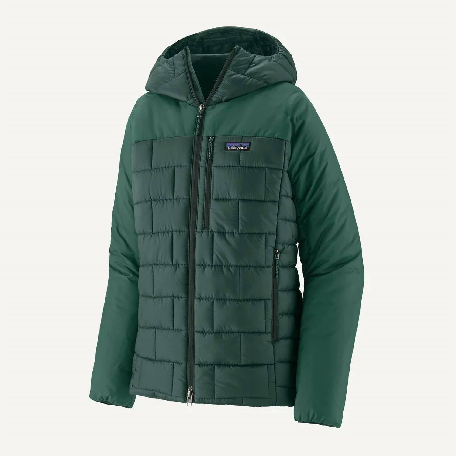 Women's Hi-Loft Nano Puff Hoody In Cascade Greeb