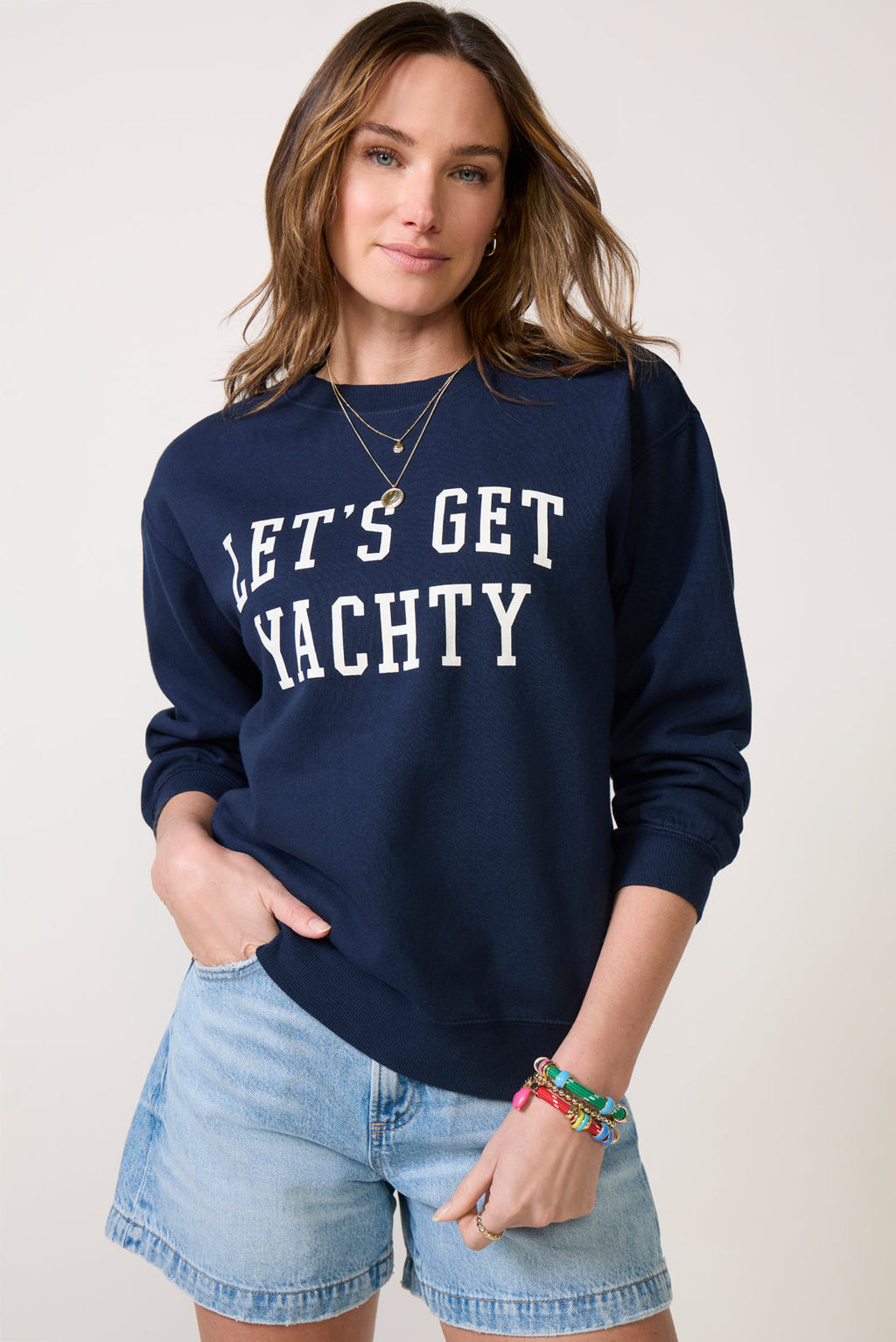 Women's Yachty Boyfriend Sweashirt