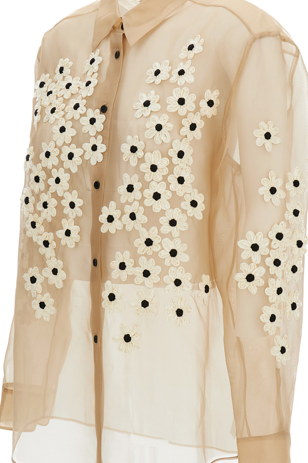Argo Top With Floral Embroidery