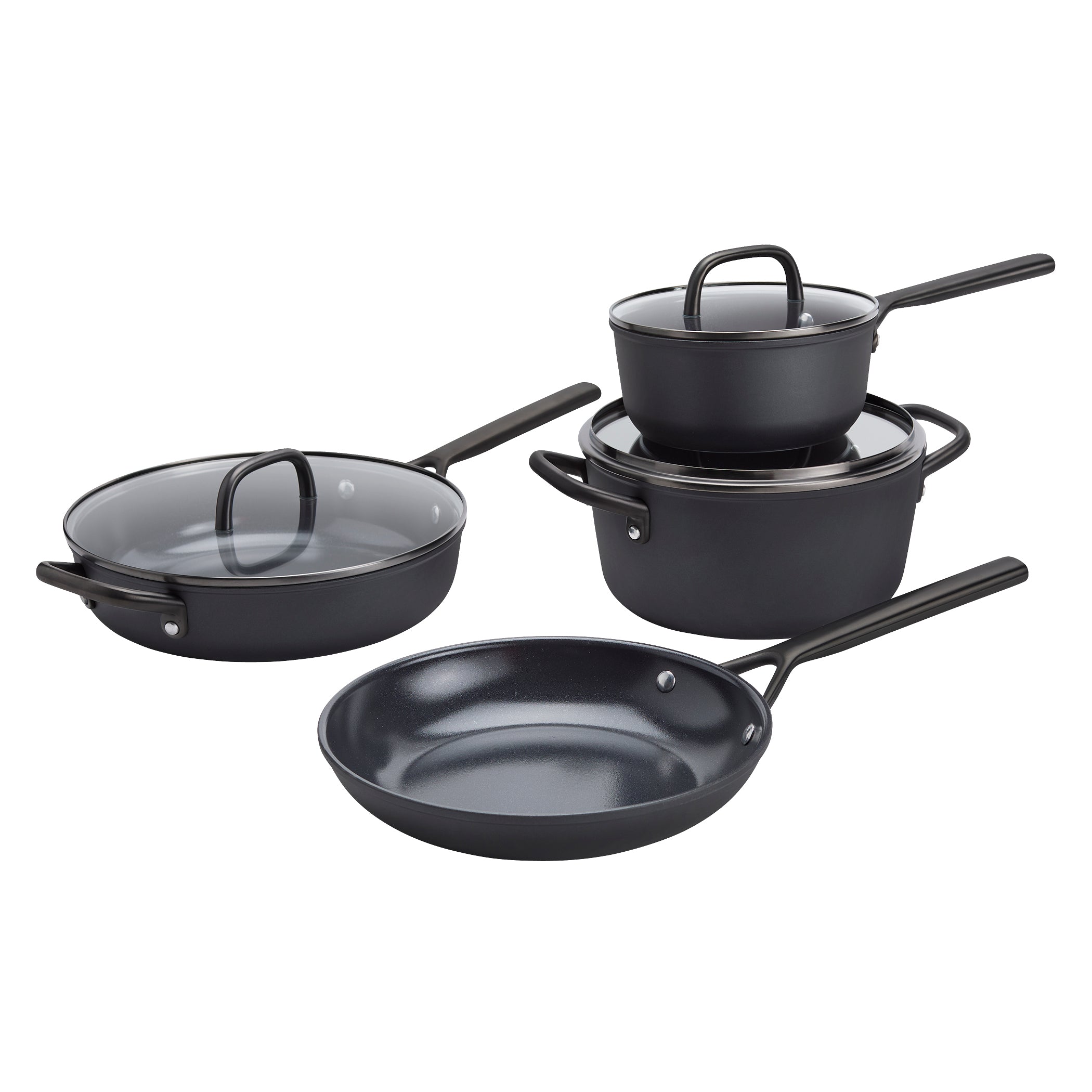 ZWILLING Milano 7-pc Aluminum Ceramic Nonstick Cookware Set