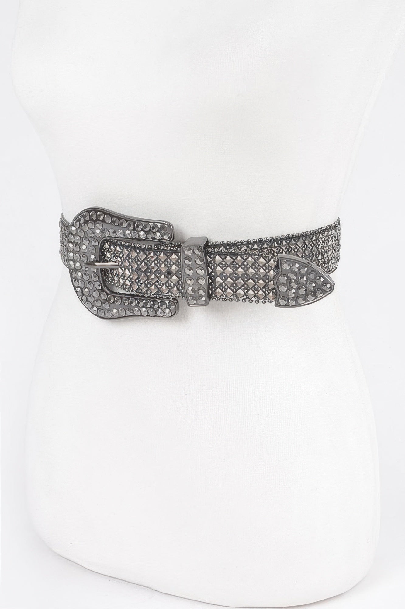 Rhinestone Western Style Plus Size Belt