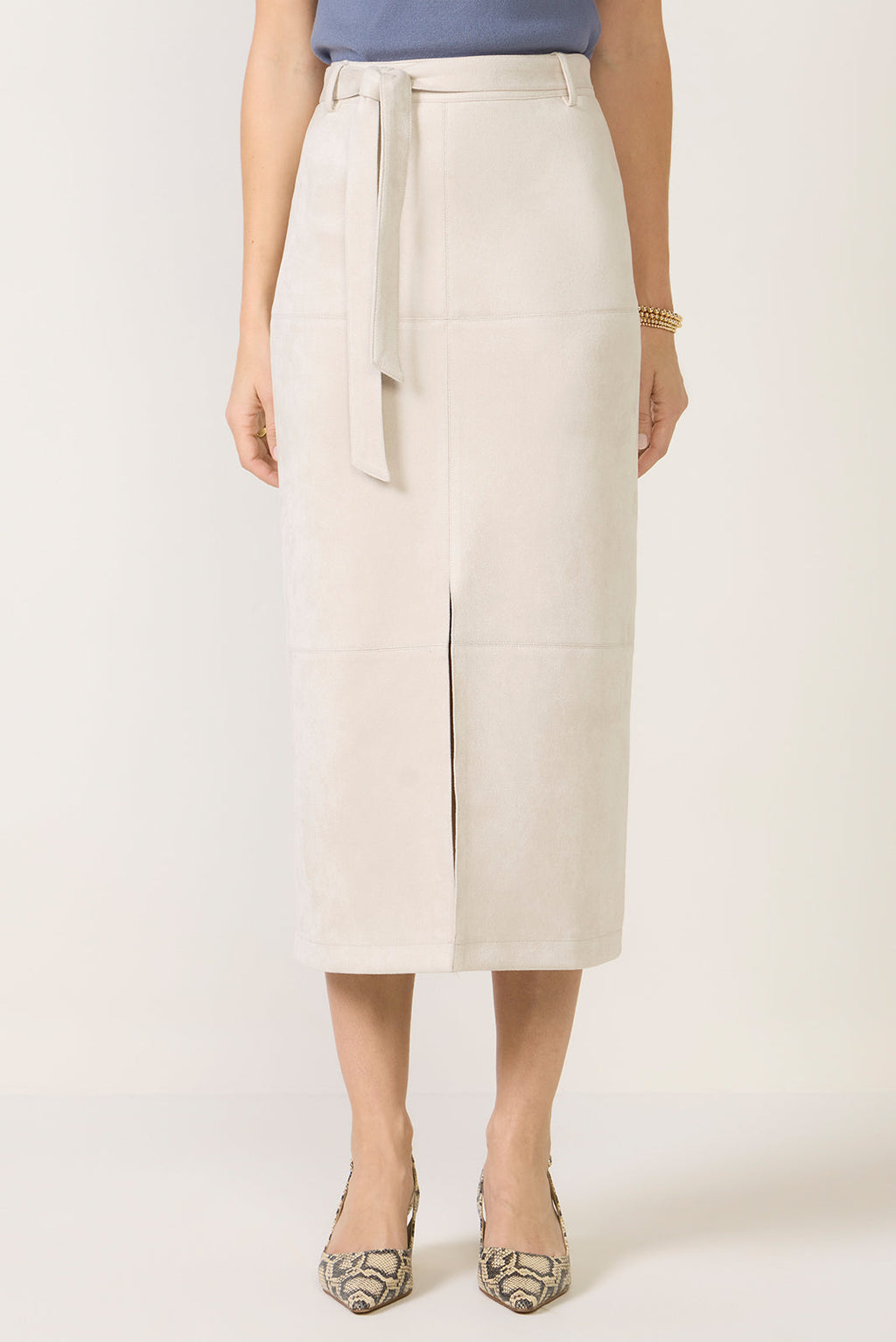 Women's Paula Suede Midi Skirt