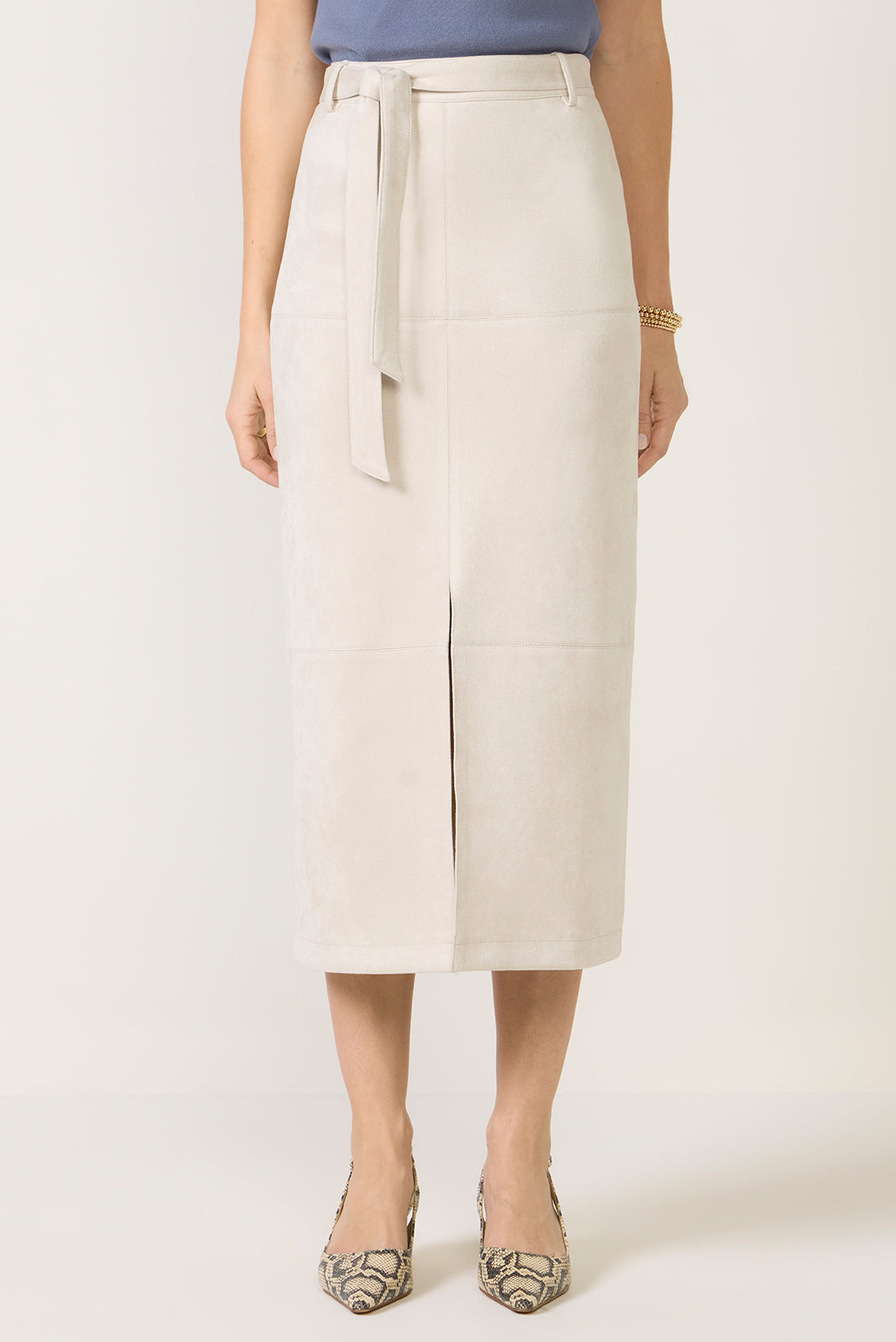Women's Paula Suede Midi Skirt