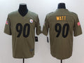 Men's Pittsburgh Steelers T.J. Watt #90 Brown Player jersey