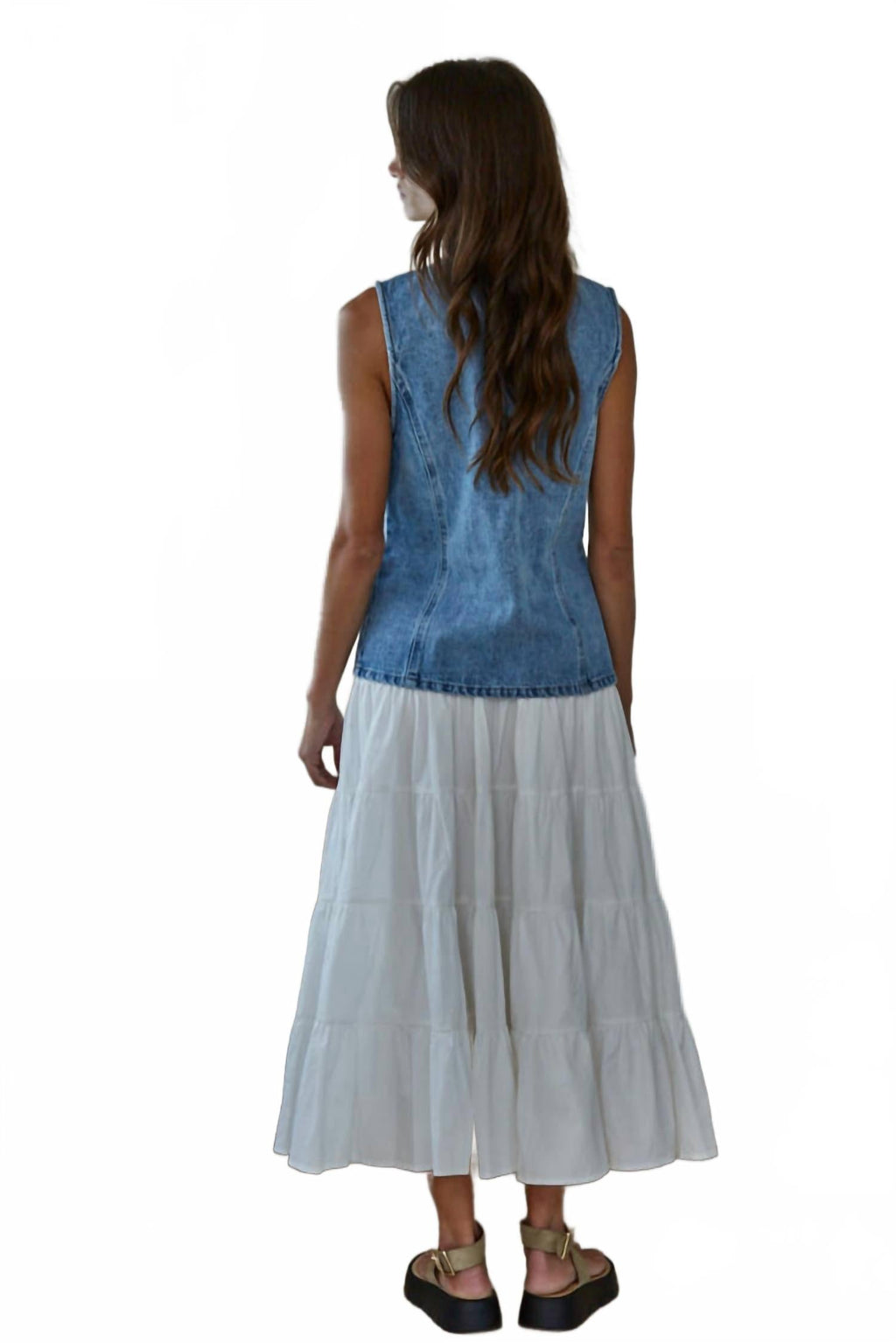 Stella Vest In Denim
