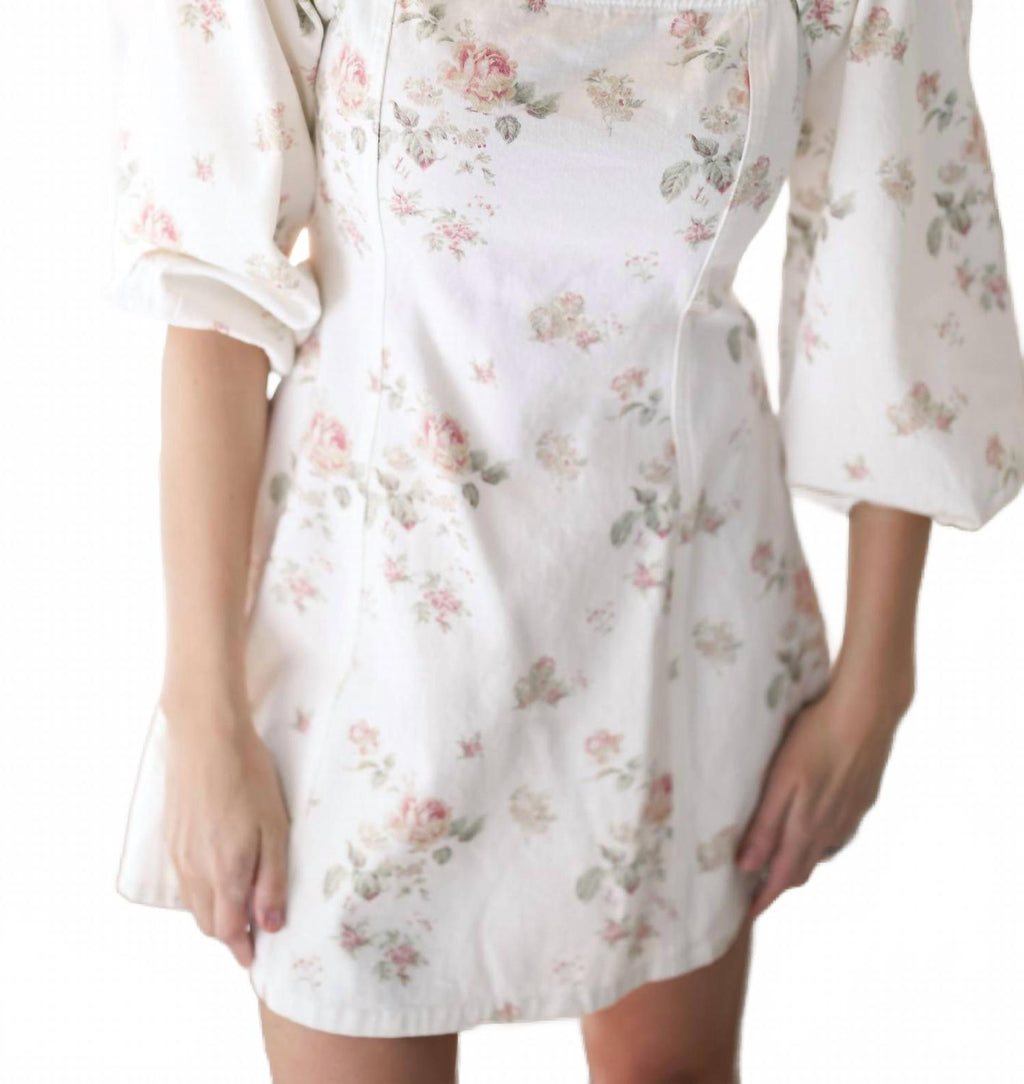 Deanna Dress In White