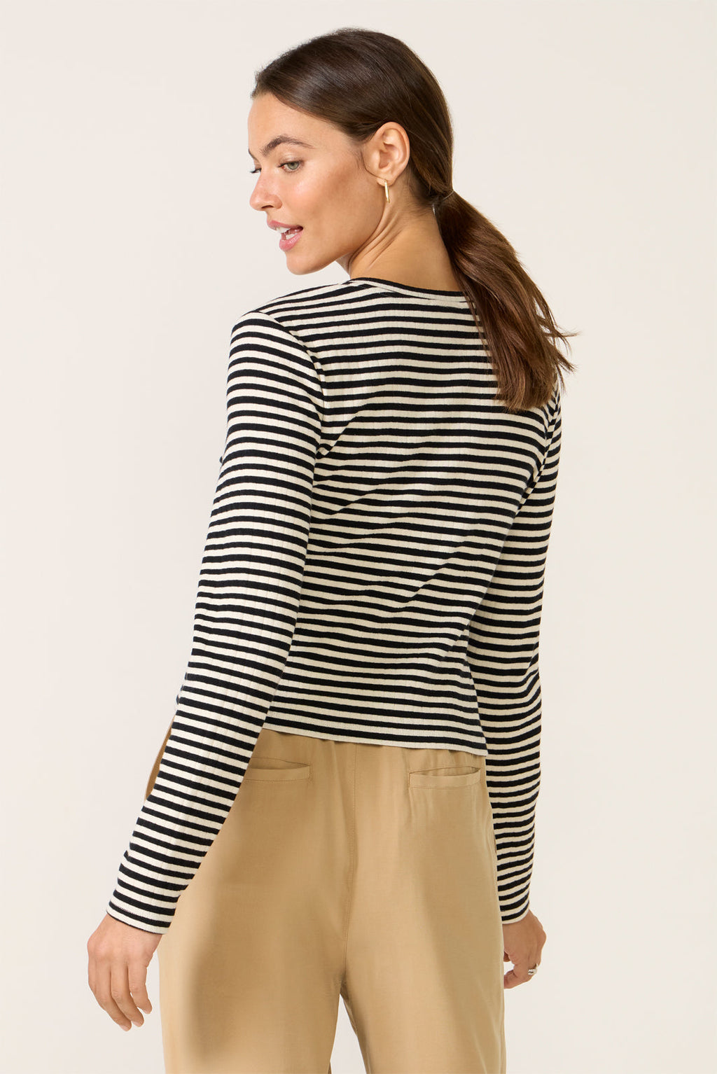 Women's Kara Stripe Pointelle Top