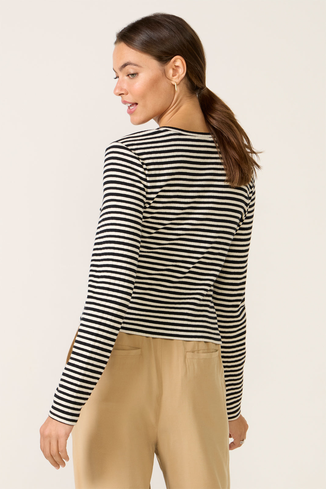 Women's Kara Stripe Pointelle Top