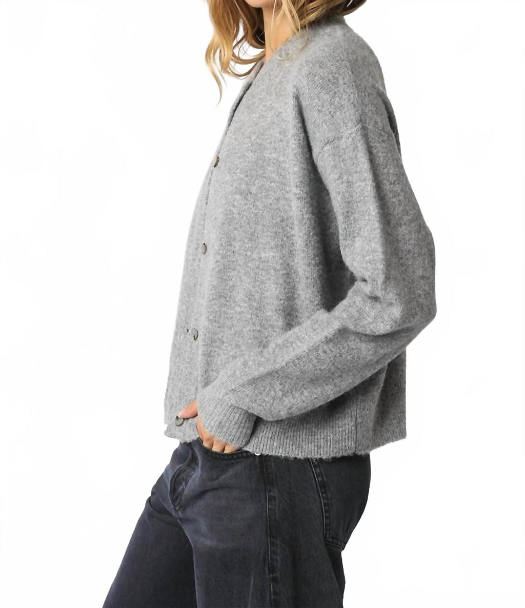Gillian Sweater In Heather Grey