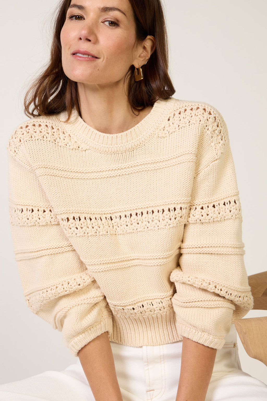 Women's Agnes Crew Neck Sweater Top