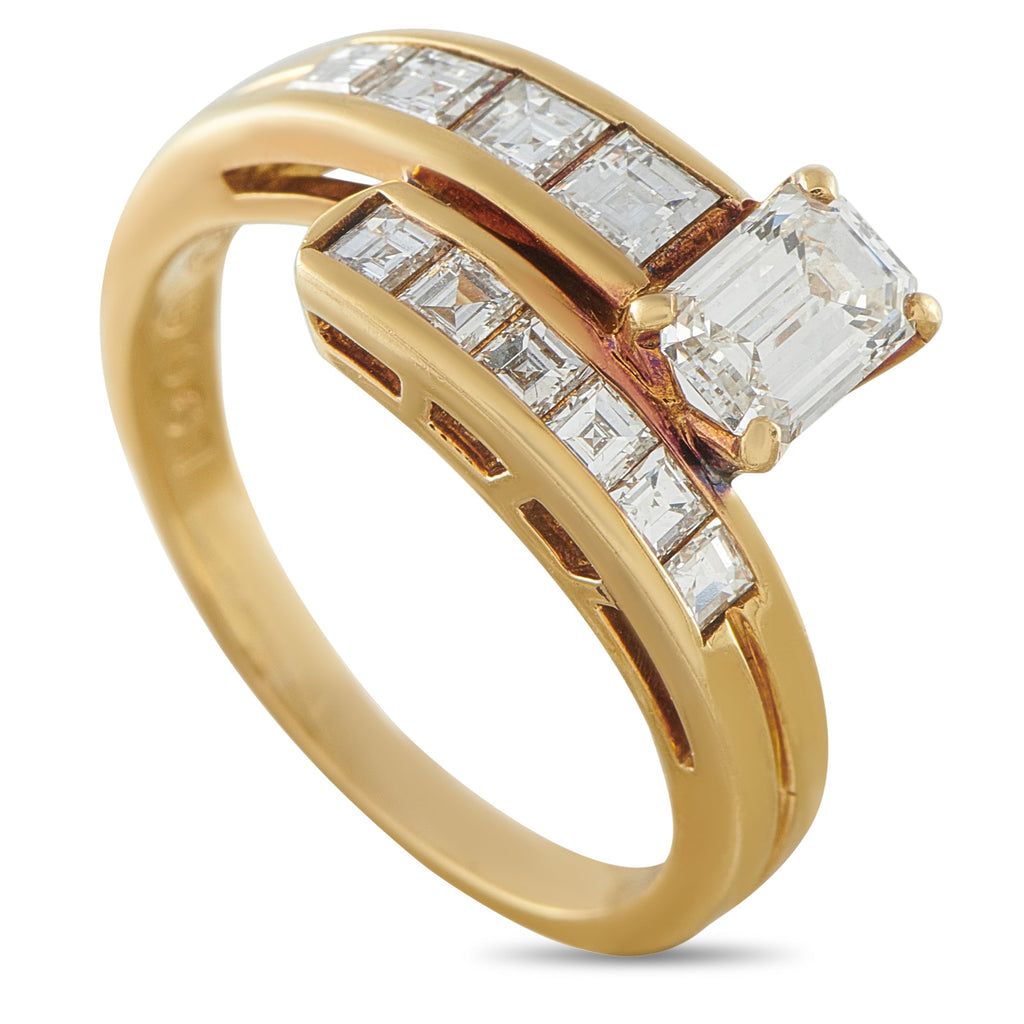 LB Exclusive 18K Yellow Gold 1.28ct Diamond Ring MF20-041426
