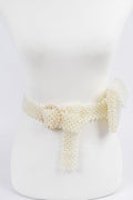 Handmade Faux Pearl Belt Bag