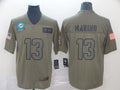 Men's Miami Dolphins Dan Marino #13 Brown Game Jersey1