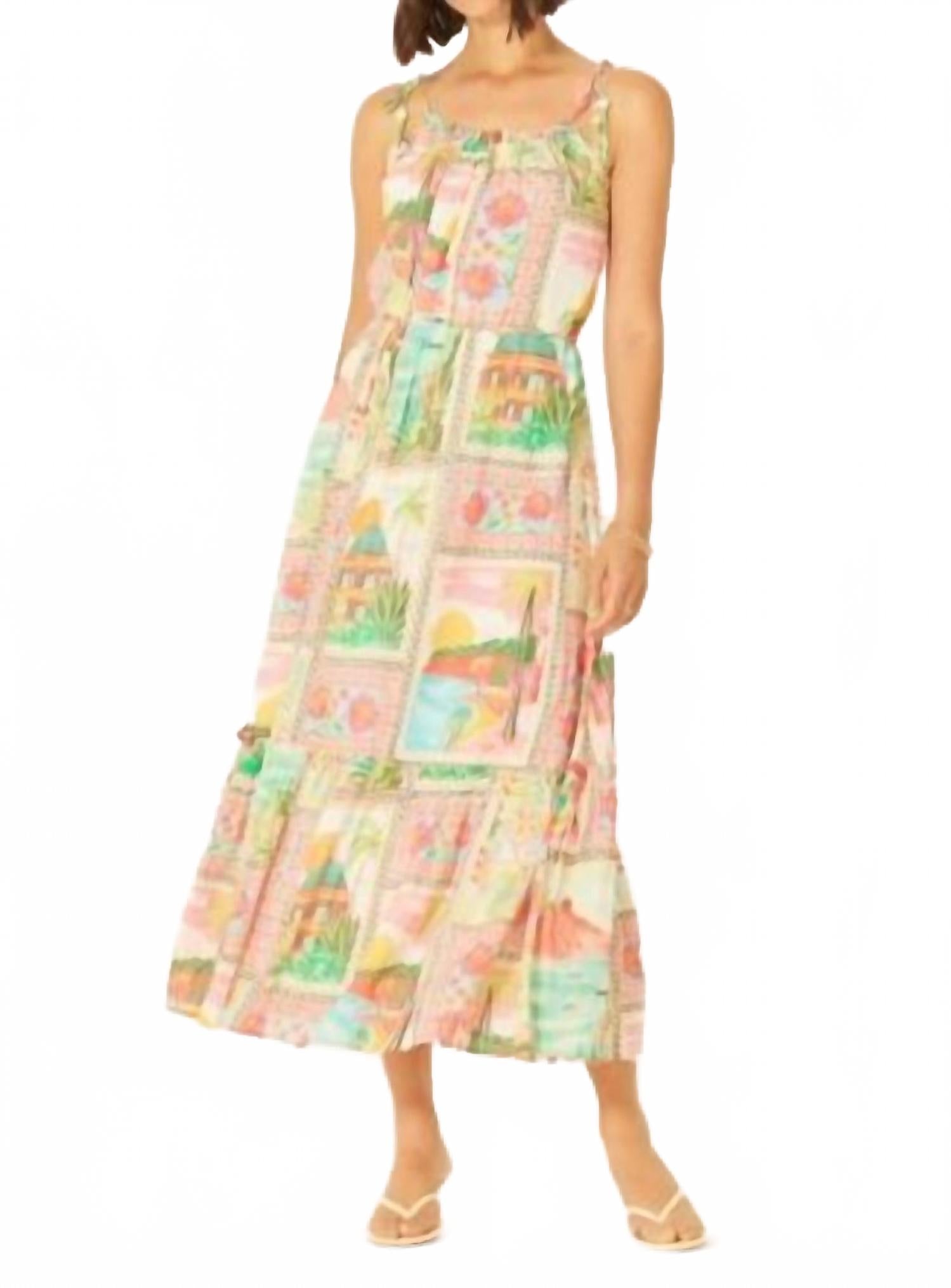 Maddison Midi Dress In Mr Capri