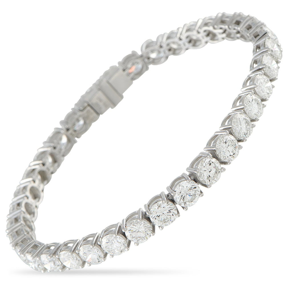 LB Exclusive Platinum 15.58ct Diamond Tennis Bracelet MF01-041526