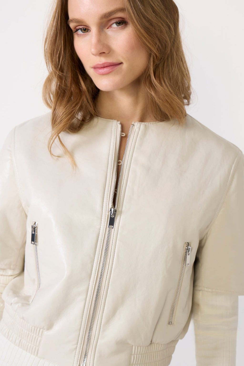 Women's Billie Leather Bomber Jacket