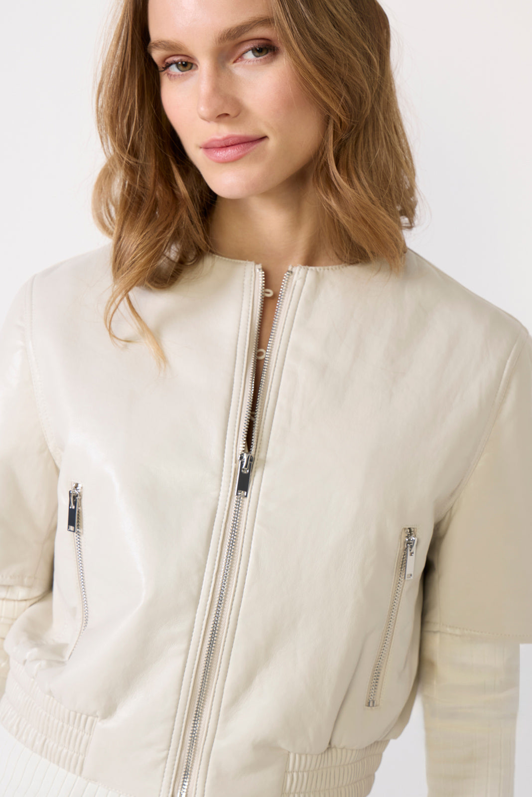 Women's Billie Leather Bomber Jacket
