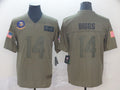 Men's Minnesota Vikings Stefon Diggs #14 Brown Game jersey