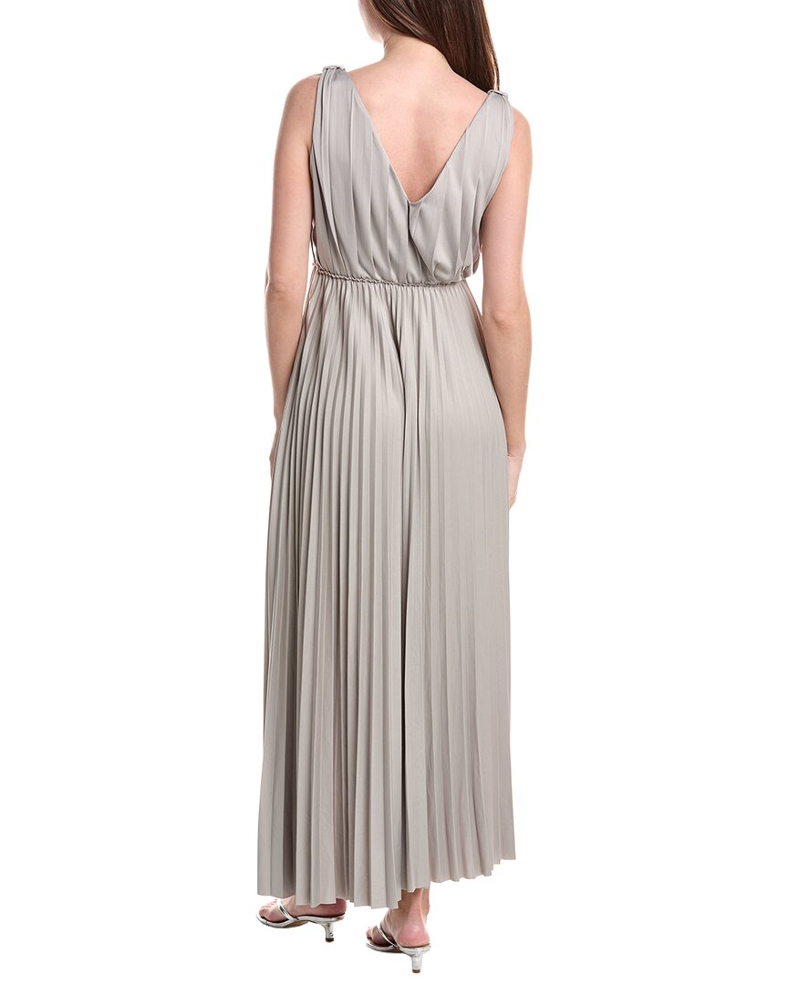 Fabiana Filippi Pleated Jersey Sleeveless Maxi Dress