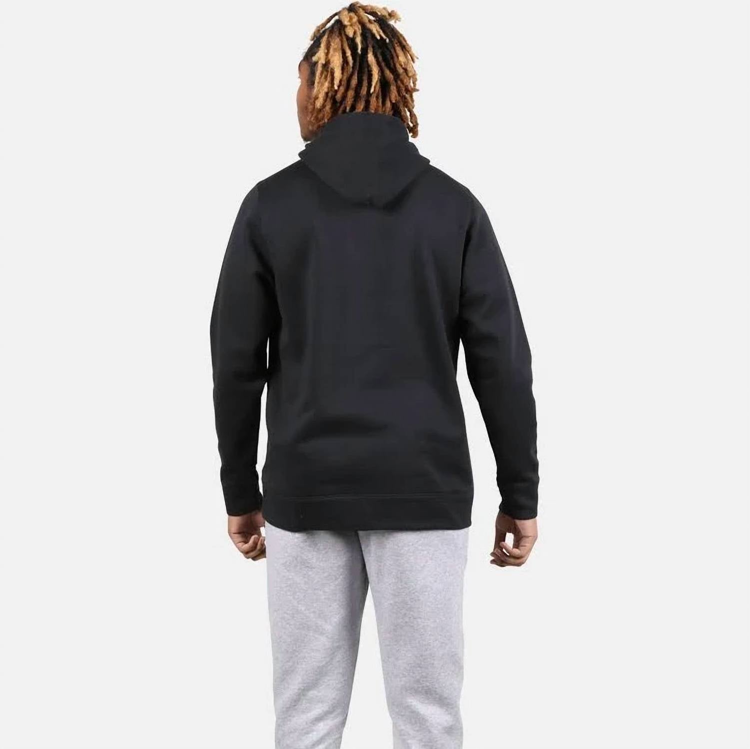 Hustle Fleece Hoodie In Black