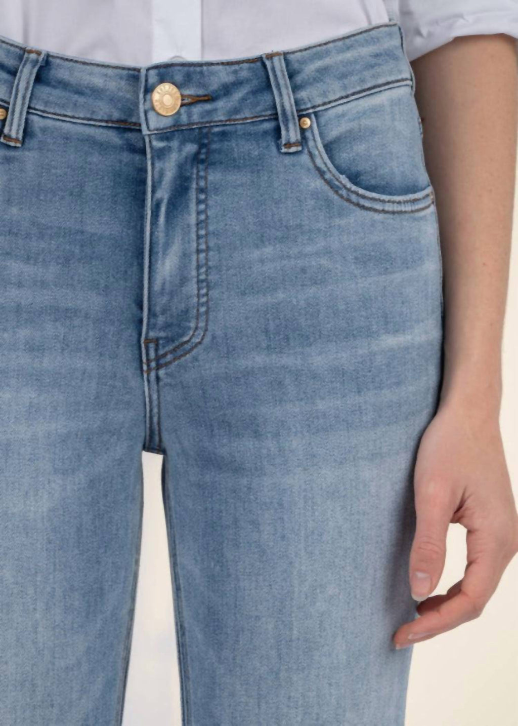 Kelsey High Rise Ankle Flare Jeans In Honest