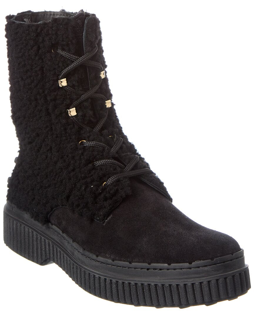 TODs Suede Bootie