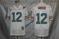 Men's Miami Dolphins Bob Griese Mitchell & Ness White Legacy Replica Jersey1