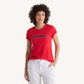 Nautica Womens Foil Heritage Logo Graphic T-Shirt