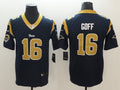 Men's Los Angeles Rams Jared Goff #16 Navy Game Jersey1
