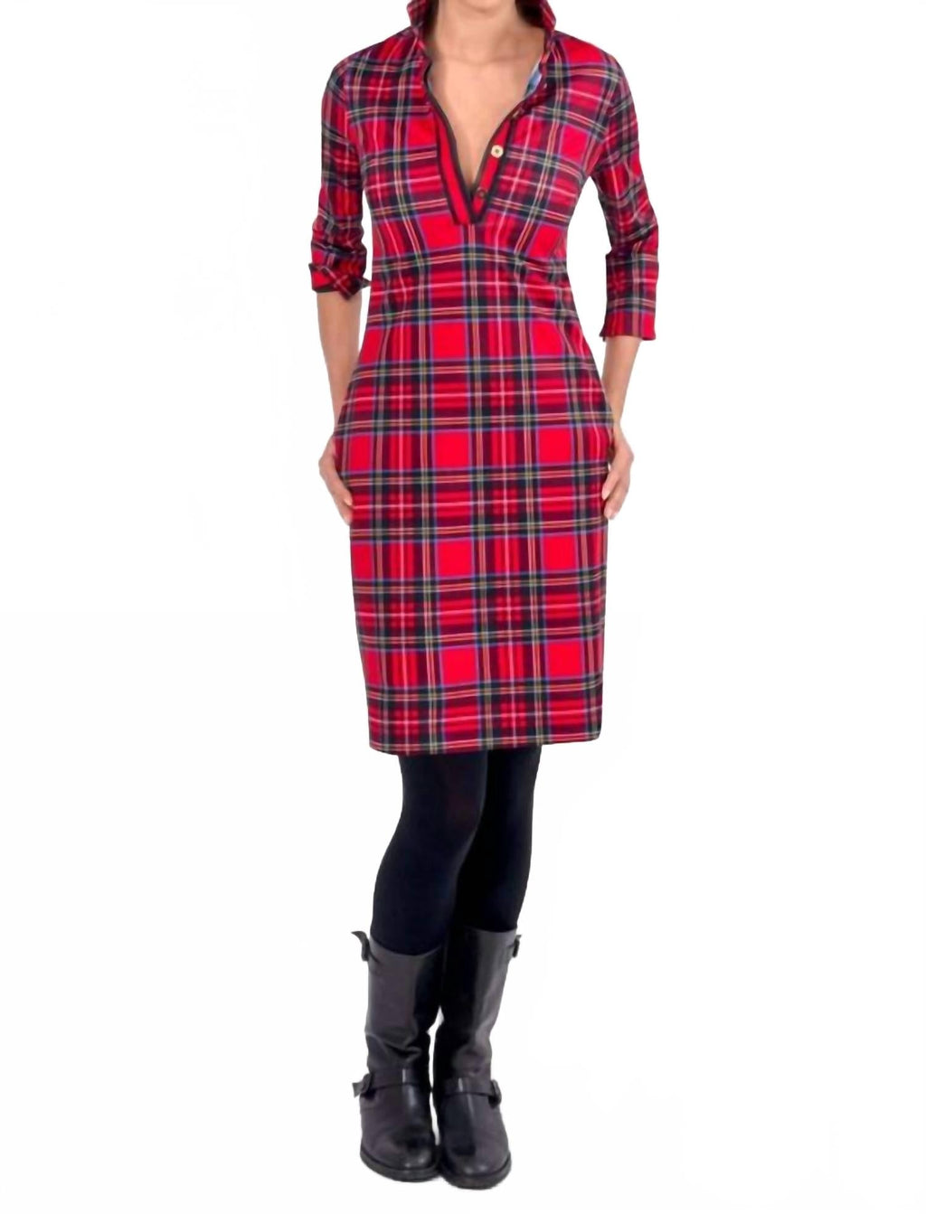 Duke Of York Everywhere Dress In Red Multi