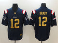 Men's New England Patriots Tom Brady #12 Navy Authentic Game Jersey1