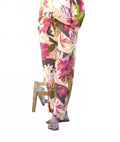 Printed Drawstring Pant In Multi Floral