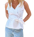 Harold Sleeveless Shirt In White