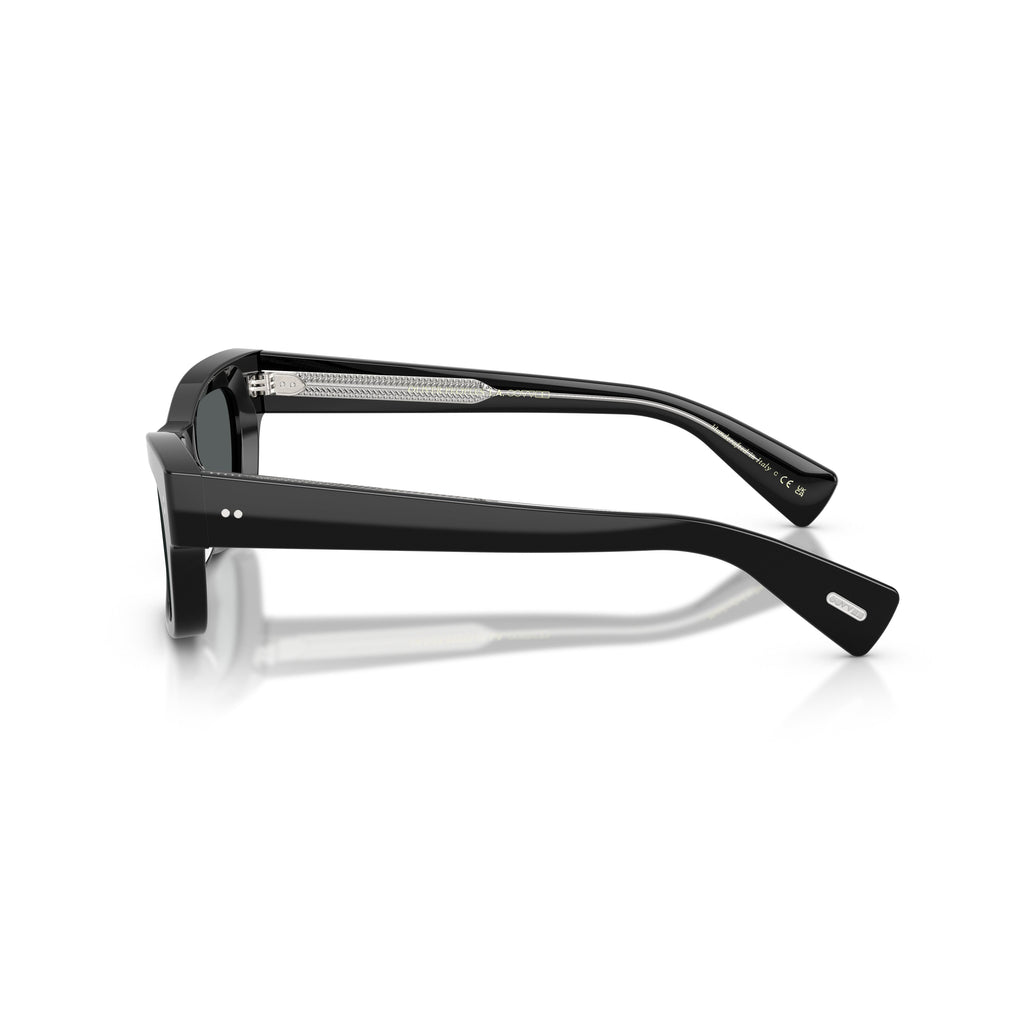 Bold Rectangular Acetate Sunglasses With Metallic Accents