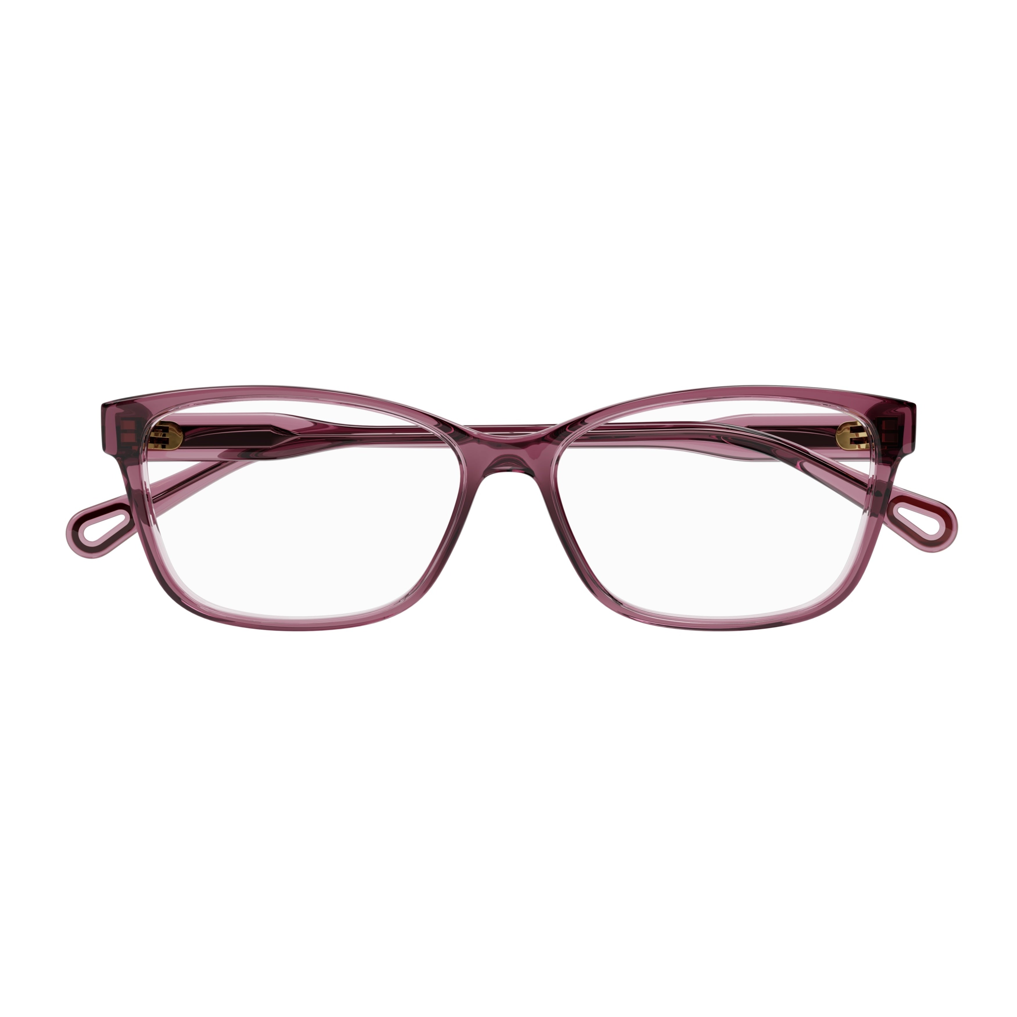 Ch0116O Translucent Deep Plum Cat-Eye Sunglasses