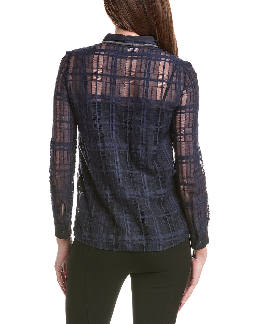Fabiana Filippi Double Collar Tulle Basic Shirt