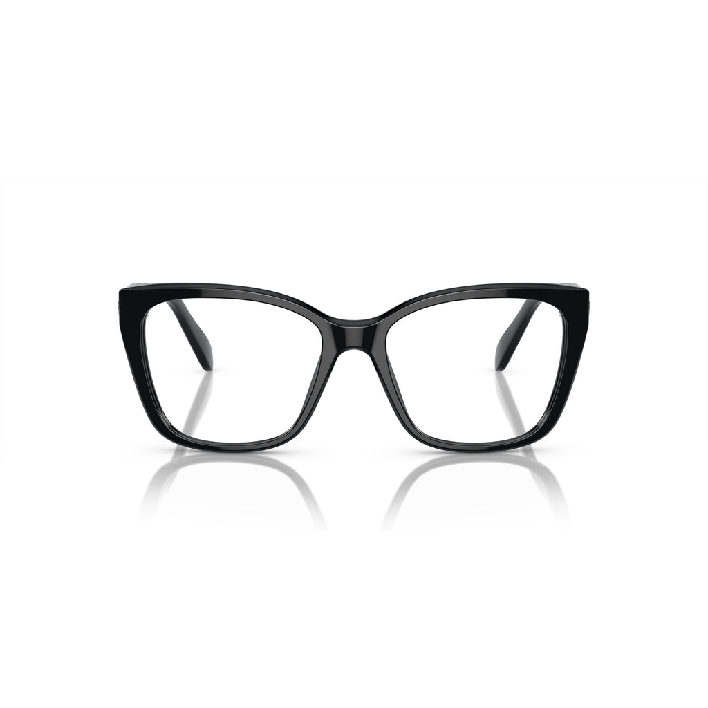 0Sk2008 Oversized Square Frame Eyeglasses with Crystal Embellishments